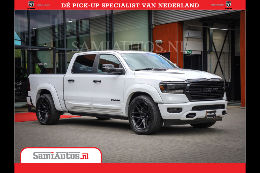 Dodge Ram 1500 Laramie Night | V8 5,7 402HP | Krachtige Hemi | Comfortabele Dubbele Cabine met Royale 5 Zitplaatsen | BPM vrij | Nu Leverbaar uit Voorraad | Voorraad Nr 2015 - 4725