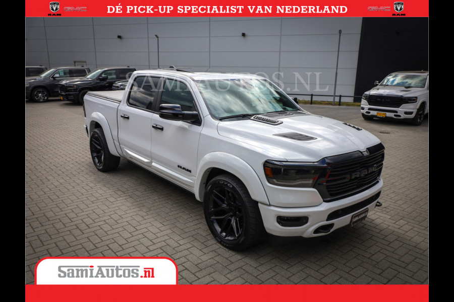 Dodge Ram 1500 Laramie Night | V8 5,7 402HP | Krachtige Hemi | Comfortabele Dubbele Cabine met Royale 5 Zitplaatsen | BPM vrij | Nu Leverbaar uit Voorraad | Voorraad Nr 2015 - 4725