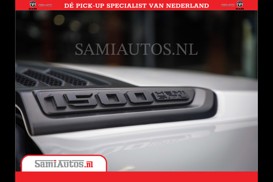 Dodge Ram 1500 Laramie Night | V8 5,7 402HP | Krachtige Hemi | Comfortabele Dubbele Cabine met Royale 5 Zitplaatsen | BPM vrij | Nu Leverbaar uit Voorraad | Voorraad Nr 2015 - 4725