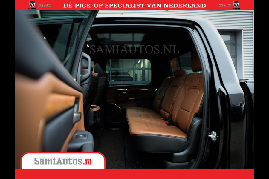 Dodge Ram 1500 LongHorn | 5.7 V8 Black Ops | Speciale Editie Bruin Leder | De Luxe van een Limited | Comfortabele Dubbele Cabine met Royale 5 Zitplaatsen | BPM vrij | Nu Leverbaar uit Voorraad | Voorraad Nr 2185 - 9547