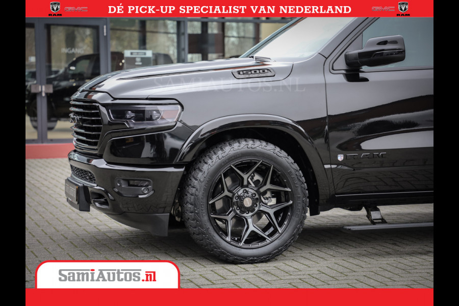 Dodge Ram 1500 LongHorn | 5.7 V8 Black Ops | Speciale Editie Bruin Leder | De Luxe van een Limited | Comfortabele Dubbele Cabine met Royale 5 Zitplaatsen | BPM vrij | Nu Leverbaar uit Voorraad | Voorraad Nr 2185 - 9547