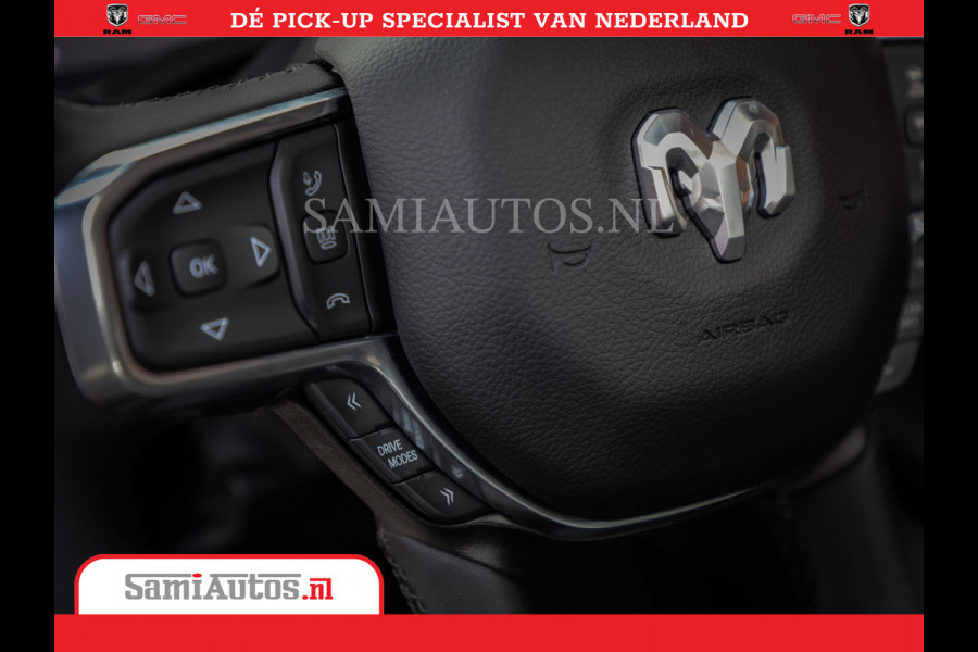 Dodge Ram 1500 Night Premium | Full Option | De Meest Luxe Pick-Up in zijn Klasse | Comfortabele Dubbele Cabine met Royale 5 Zitplaatsen | BPM vrij | Nu Leverbaar uit Voorraad | Voorraad Nr 2215 - 4984