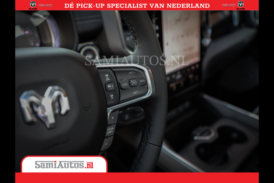 Dodge Ram 1500 Night Premium | Full Option | De Meest Luxe Pick-Up in zijn Klasse | Comfortabele Dubbele Cabine met Royale 5 Zitplaatsen | BPM vrij | Nu Leverbaar uit Voorraad | Voorraad Nr 2215 - 4984