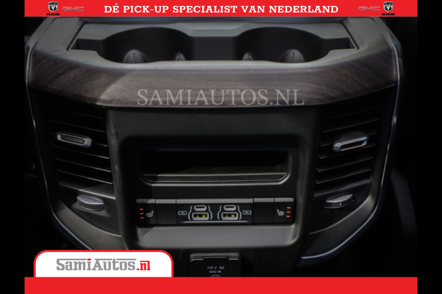 Dodge Ram 1500 Night Premium | Full Option | De Meest Luxe Pick-Up in zijn Klasse | Comfortabele Dubbele Cabine met Royale 5 Zitplaatsen | BPM vrij | Nu Leverbaar uit Voorraad | Voorraad Nr 2215 - 4984