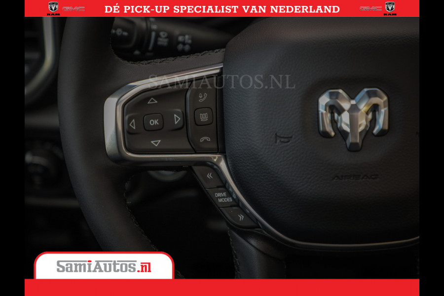 Dodge Ram 1500 Night Premium | Full Option | De Meest Luxe Pick-Up in zijn Klasse | Comfortabele Dubbele Cabine met Royale 5 Zitplaatsen | BPM vrij | Nu Leverbaar uit Voorraad | Voorraad Nr 2226 - 4993
