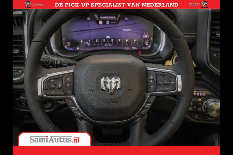 Dodge Ram 1500 Night Premium | Full Option | De Meest Luxe Pick-Up in zijn Klasse | Comfortabele Dubbele Cabine met Royale 5 Zitplaatsen | BPM vrij | Nu Leverbaar uit Voorraad | Voorraad Nr 2226 - 4993