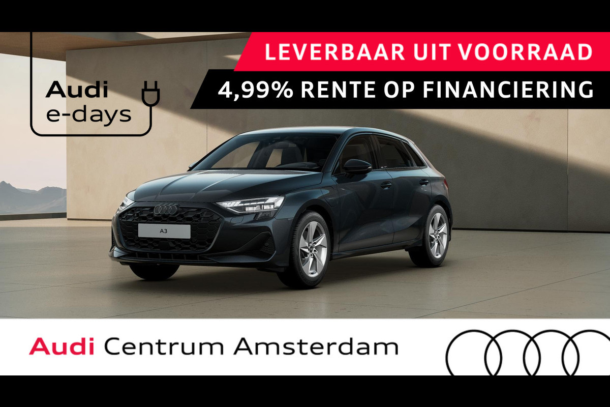Audi A3 Sportback 40 TFSI e Advanced edition assistentiepakket Driving + parking Plus, optiekpakket zwart Plus Audi A3 Sportback 40 TFSI e Advanced edition assistentiepakket Driving + parking Plus, optiekpakket zwart Plus
