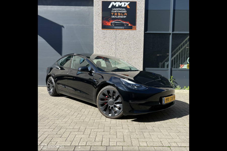 Tesla Model 3 Performance Zwart MiC + EAP