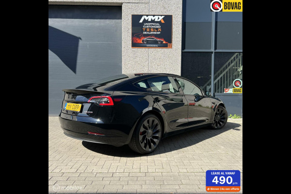 Tesla Model 3 Performance Zwart MiC + EAP