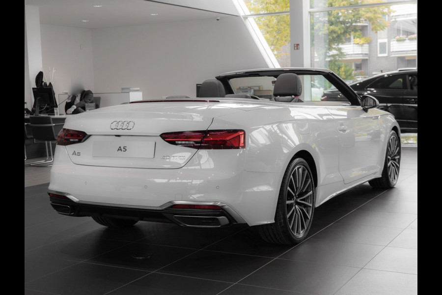 Audi A5 Cabriolet 40 Tfsi (150kW/204pk) S-Tronic S-LINE ** MATRIX, VIRTUAL, NEKVERW, 19-inch LMV, MEMORY, B&O Sound ** 1e EIG - € 28.500,= onder NP ** ** INFORMEER OOK NAAR ONZE AANTREKKELIJKE FINANCIAL-LEASE TARIEVEN **