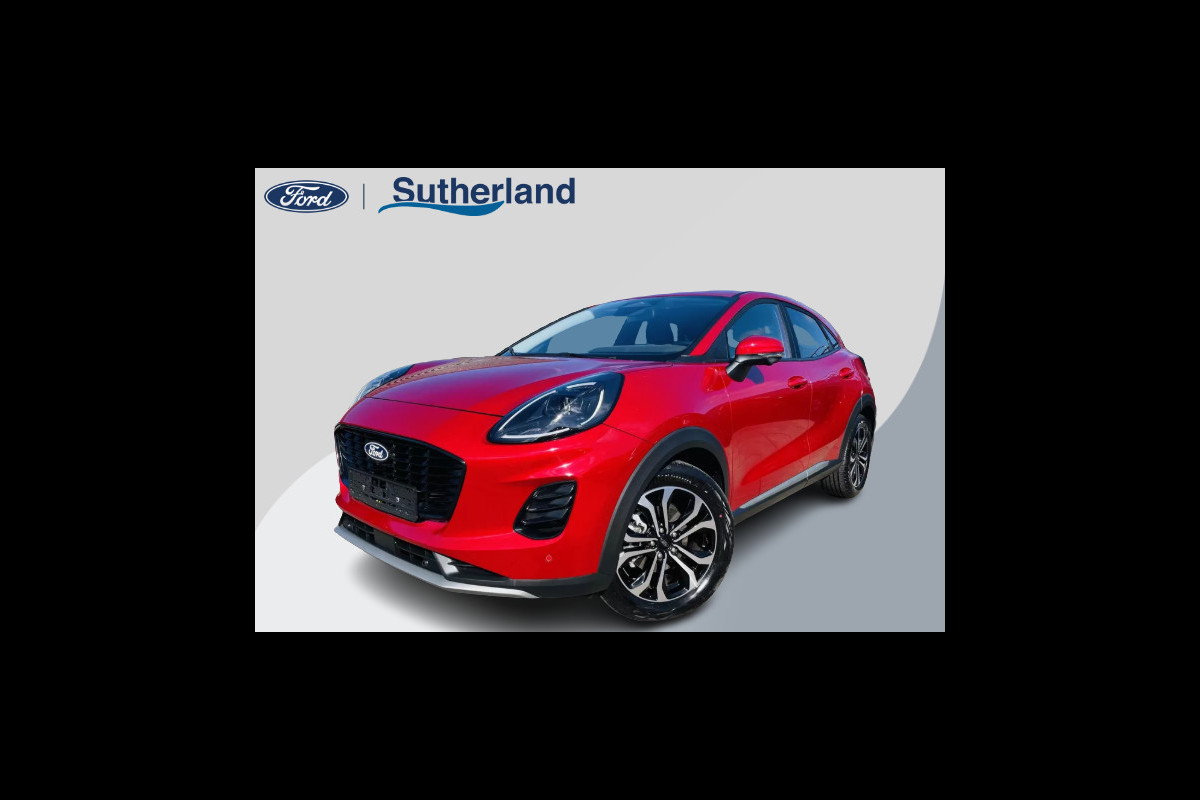 Ford Puma 1.0 EcoBoost Hybrid Titanium 125pk Nieuw Model! Automaat| Fantastic Red | Achteruitrijcamera | Navigatie | Metaal lak | Nieuw te bestellen!