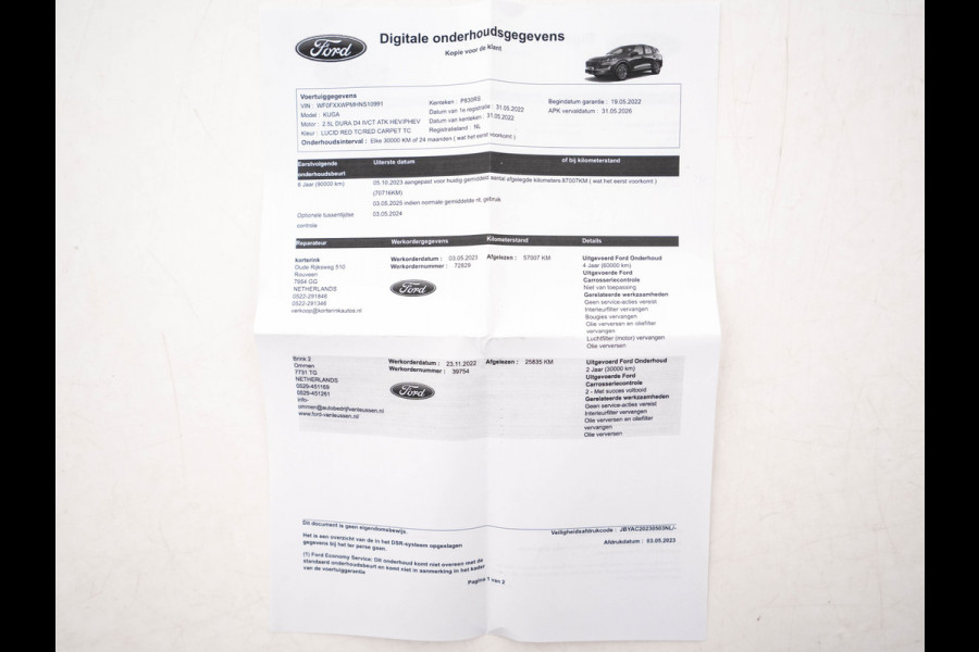Ford Kuga 2.5 PHEV Titanium (INCL-BTW) *DIGI-COCKPIT | ADAPTIVE-CRUISE | BLINDSPOT | PARK-PILOT | CAMERA | NAVI-FULLMAP | HEATED-SEATS | COMFORT-SEATS | ECC | CARPLAY | PDC | DAB | LANE-ASSIST | 17''ALU*