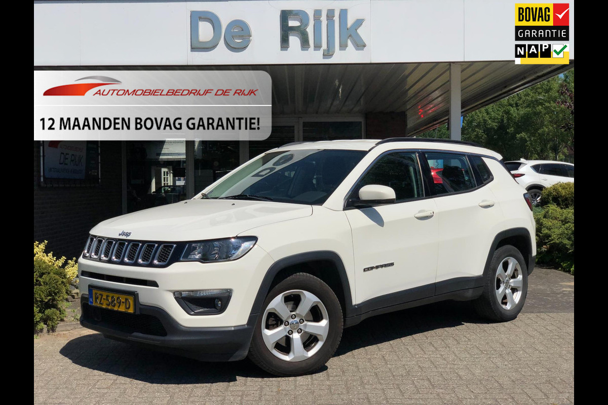 Jeep Compass 1.4 MultiAir Longitude | Half leder, Stoel+Stuurverw., Navi, Camera, Carplay/Android, Climate, Cruise, Afn. Trekhaak| Jeep Compass 1.4 MultiAir Longitude | Half leder, Stoel+Stuurverw., Navi, Camera, Carplay/Android, Climate, Cruise, Afn. Trekhaak|