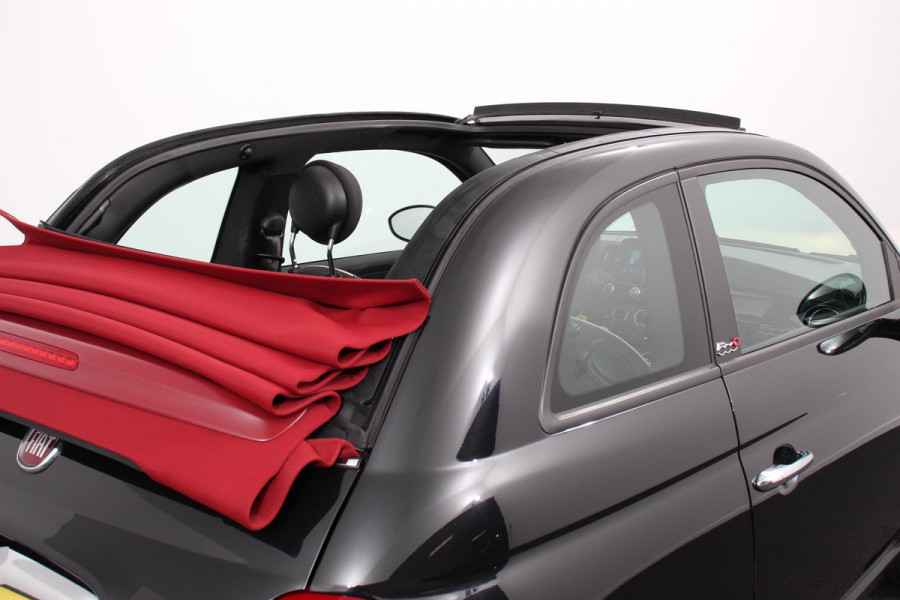 Fiat 500C 1.0 Hybrid Lounge Plus | Rood dak | Navigatie | d.m.v. Apple Carplay/Android Auto | Parkeersensor achter | Cruise Control