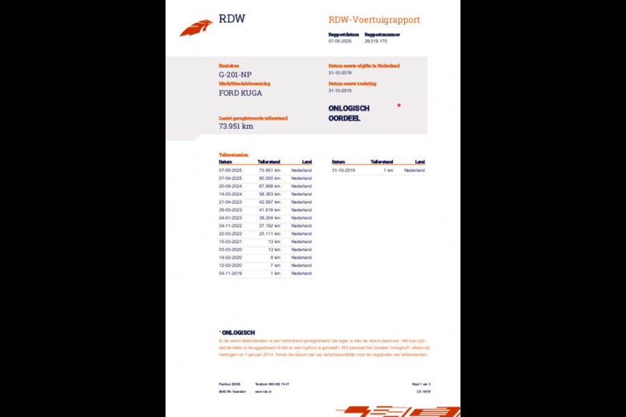 Ford Kuga 1.5 EcoBoost Titanium | Afn. trekhaak | 1800 kg trekgewicht | Navigatie