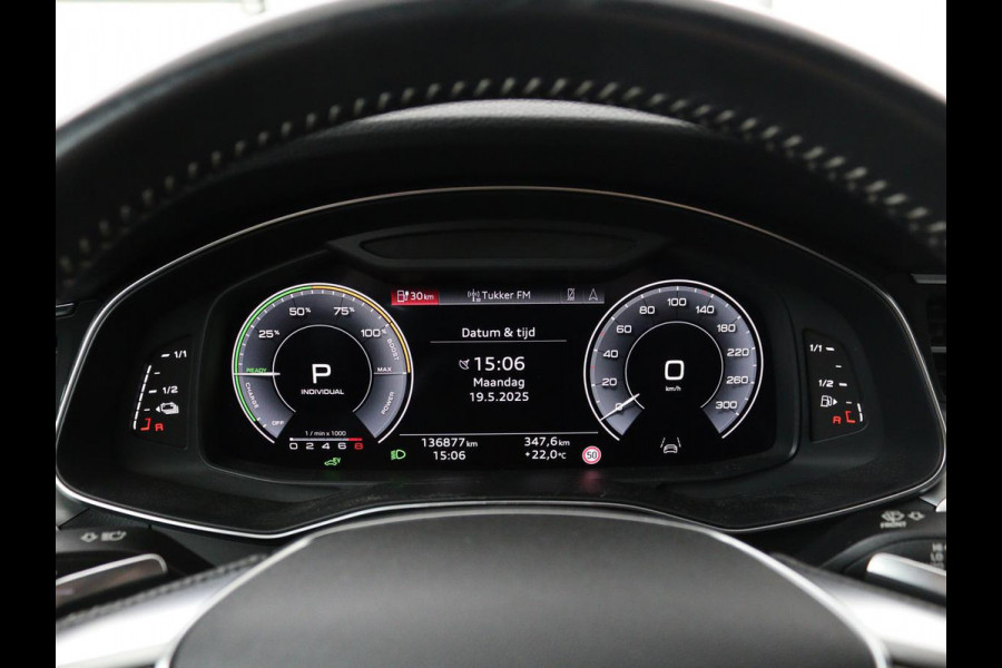 Audi A6 55 TFSIe quattro Competition | Adaptive cruise | Bang & Olufsen | Stoelverwarming | Carplay | Matrix LED | Trekhaak | Sportstoelen | Navigatie | Parkeerhulp | Virtual Cockpit | 21'' Lichtmetalen velgen