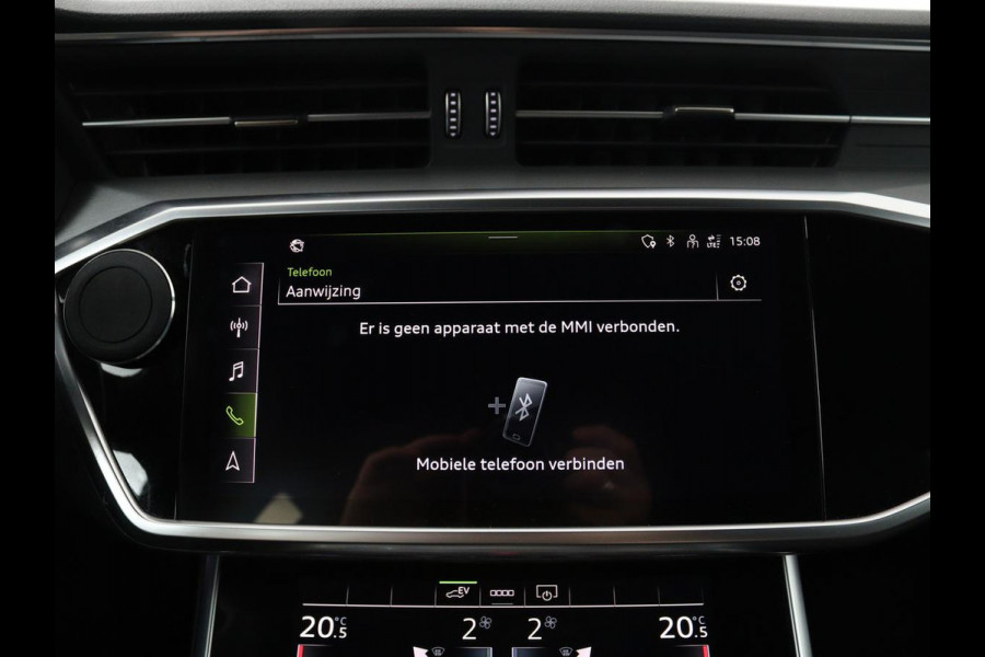 Audi A6 55 TFSIe quattro Competition | Adaptive cruise | Bang & Olufsen | Stoelverwarming | Carplay | Matrix LED | Trekhaak | Sportstoelen | Navigatie | Parkeerhulp | Virtual Cockpit | 21'' Lichtmetalen velgen
