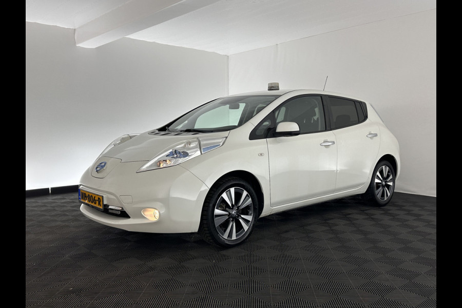 Nissan Leaf Tekna 30 kWh (INCL.BTW) Aut. *FULL-LEATHER | FULL-LED | BOSE-SURROUND | TOP-VIEW | KEYLESS | NAVI-FULLMAP | ECC | COMFORT-SEATS | 17"ALU*