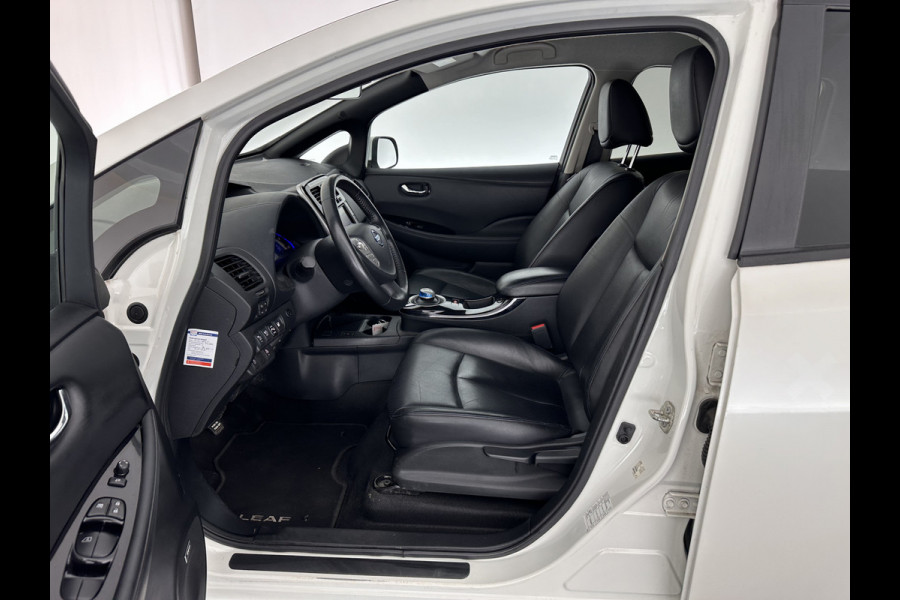 Nissan Leaf Tekna 30 kWh (INCL.BTW) Aut. *FULL-LEATHER | FULL-LED | BOSE-SURROUND | TOP-VIEW | KEYLESS | NAVI-FULLMAP | ECC | COMFORT-SEATS | 17"ALU*