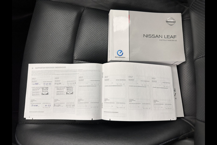 Nissan Leaf Tekna 30 kWh (INCL.BTW) Aut. *FULL-LEATHER | FULL-LED | BOSE-SURROUND | TOP-VIEW | KEYLESS | NAVI-FULLMAP | ECC | COMFORT-SEATS | 17"ALU*