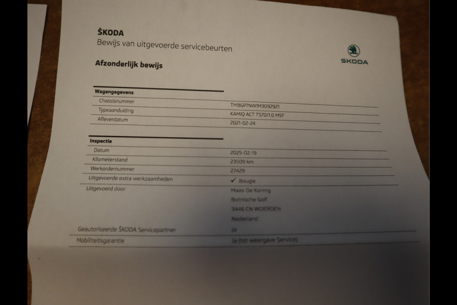 Škoda Kamiq 1.0 TSI Active / NL Auto