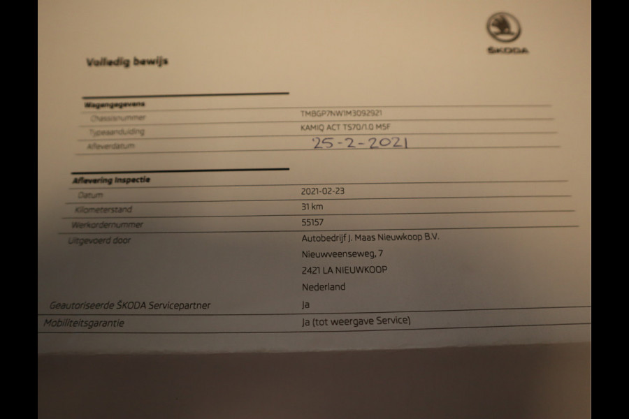 Škoda Kamiq 1.0 TSI Active / NL Auto