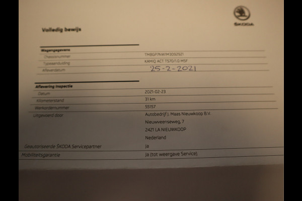 Škoda Kamiq 1.0 TSI Active / NL Auto
