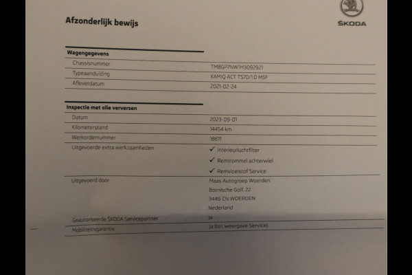Škoda Kamiq 1.0 TSI Active / NL Auto