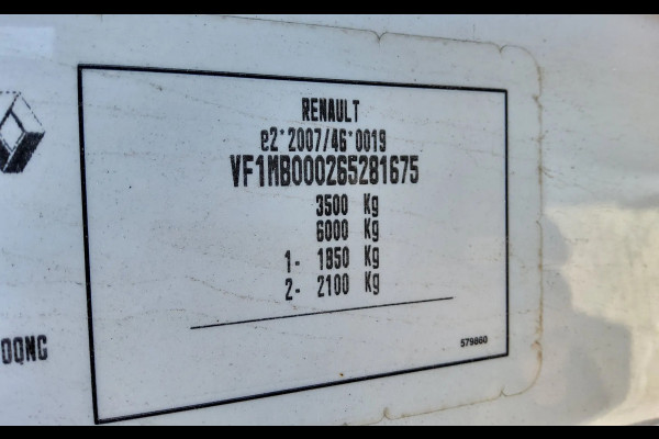 Renault Master 130.35 OPEN LAADBAK - EURO 6 - VFL-34-Z