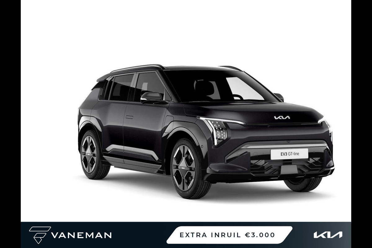 Kia EV3 GT-PlusLine 81.4 kWh | Elektrisch glazen schuif-/kanteldak | Keyless entry Kia EV3 GT-PlusLine 81.4 kWh | Elektrisch glazen schuif-/kanteldak | Keyless entry