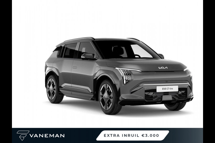 Kia EV3 GT-PlusLine 81.4 kWh | Elektrisch glazen schuif-/kanteldak | Lichtmetalen velgen 5-spaaks 19"