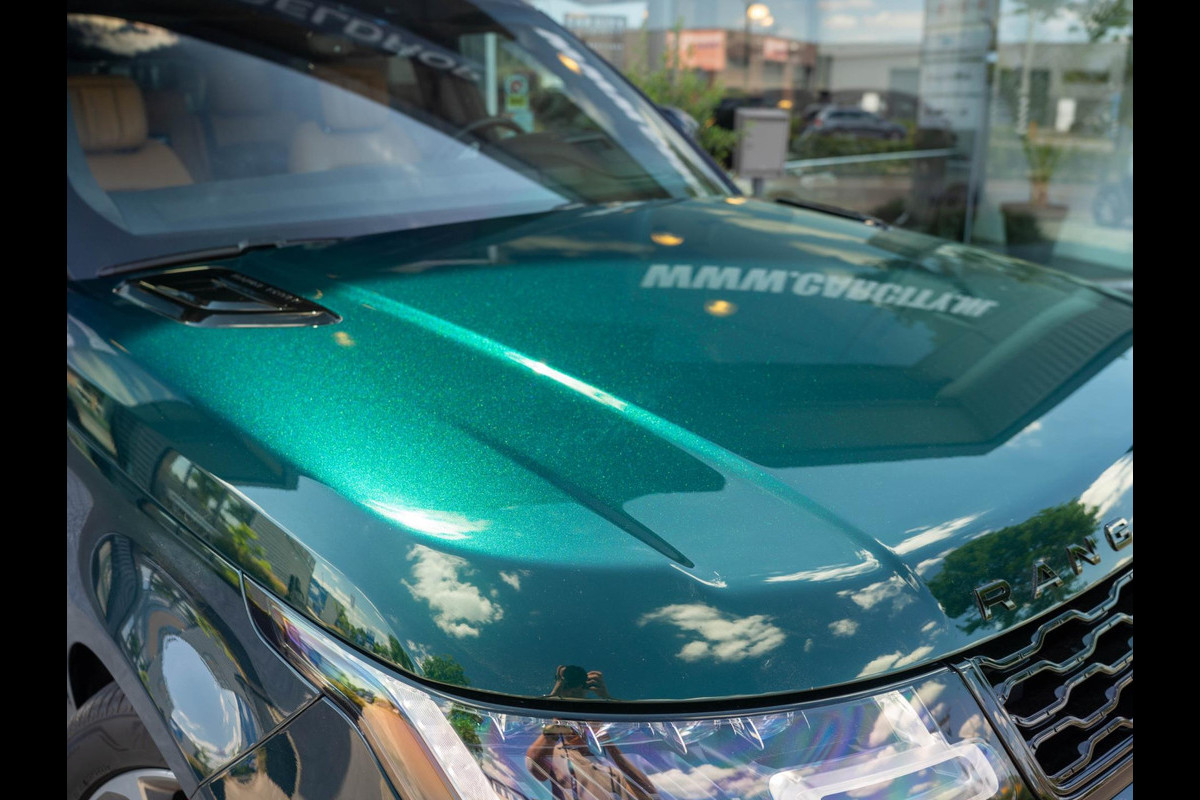 Land Rover Range Rover Sport P400e Autobiography Dynamic / SVO British Racing Green / Laser / Head up / Stoelkoeling / Koelkast Land Rover Range Rover Sport P400e Autobiography Dynamic / SVO British Racing Green / Laser / Head up / Stoelkoeling / Koelkast
