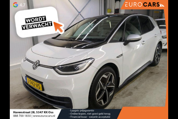 Volkswagen ID.3 First Plus 58 kWh Climate control Navigatie Cruise control Parkeersensoren voor + achter LED Voorstoelen verwarmd Apple Carplay/ Android Auto