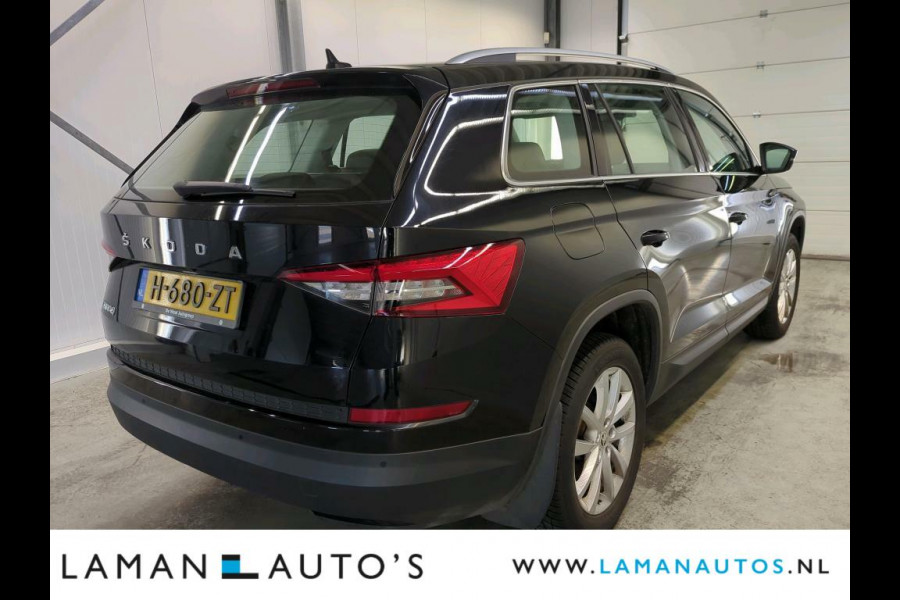 Škoda Kodiaq 1.5 TSI 150pk DSG Limited Business Edition 7P Aut. | Panorama Open dak Halfleder CarPlay Trekhaak Canton ECC Navi LED ACC 18" LM