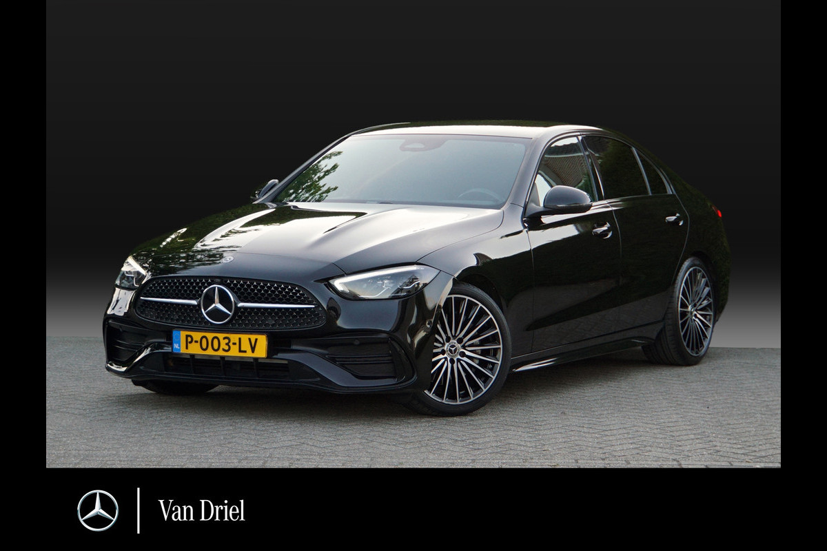 Mercedes-Benz C-Klasse C 180 AMG Line Night | Dodehoek Camera Stoelverwarming Mercedes-Benz C-Klasse C 180 AMG Line Night | Dodehoek Camera Stoelverwarming