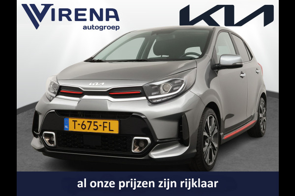 Kia Picanto 1.0 T-GDi GT-Line 5p 100PK! - Navigatie - Climate Control - Schuif/Kanteldak - Stoel/Stuur Verwarming - Leder - Fabrieksgarantie Tot 2030