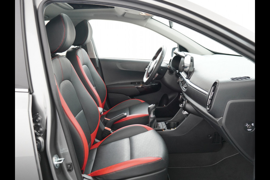 Kia Picanto 1.0 T-GDi GT-Line 5p 100PK! - Navigatie - Climate Control - Schuif/Kanteldak - Stoel/Stuur Verwarming - Leder - Fabrieksgarantie Tot 2030