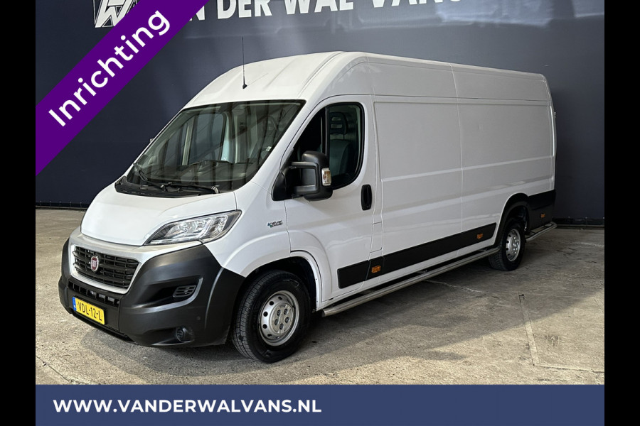 Fiat Ducato 3.0 NP 136pk L4H2 Post NL inrichting Euro6 Airco | Camera sidebars, 270 graden achterdeuren, schappen, doorloopdeur