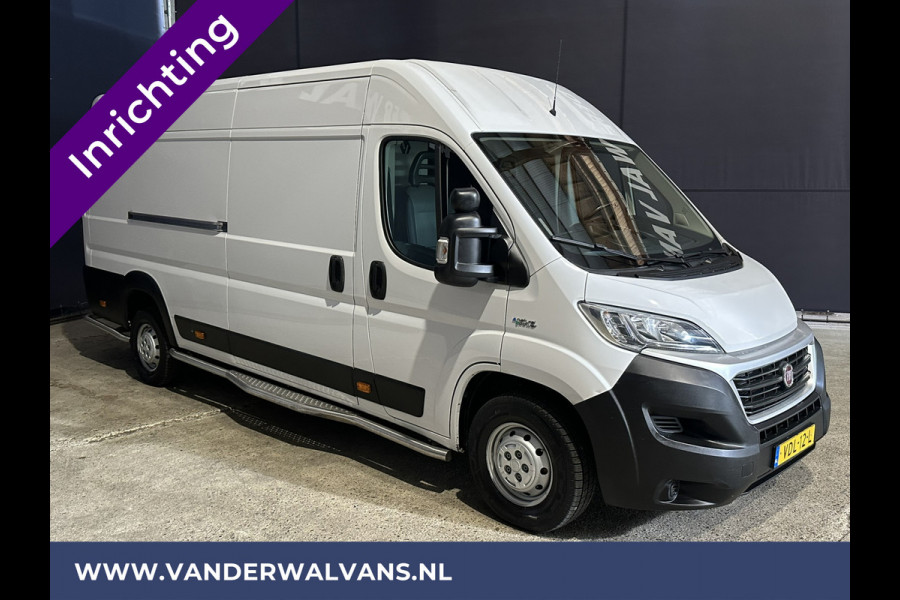 Fiat Ducato 3.0 NP 136pk L4H2 Post NL inrichting Euro6 Airco | Camera sidebars, 270 graden achterdeuren, schappen, doorloopdeur
