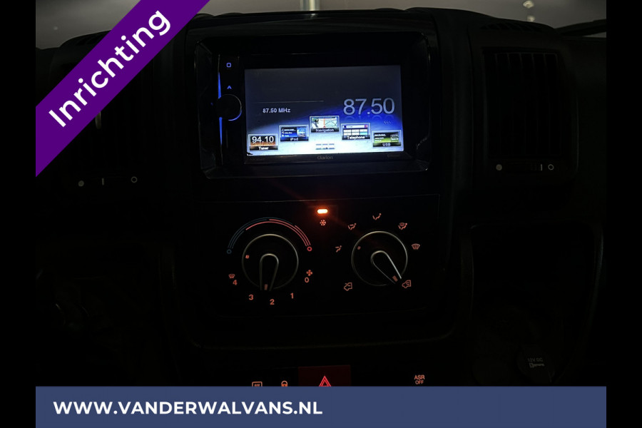 Fiat Ducato 3.0 NP 136pk L4H2 Post NL inrichting Euro6 Airco | Camera sidebars, 270 graden achterdeuren, schappen, doorloopdeur
