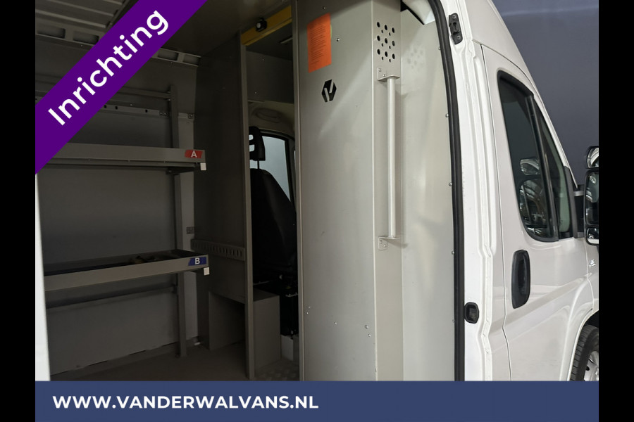 Fiat Ducato 3.0 NP 136pk L4H2 Post NL inrichting Euro6 Airco | Camera sidebars, 270 graden achterdeuren, schappen, doorloopdeur