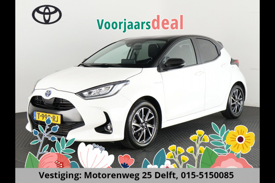Toyota Yaris 1.5 HYBRID DYNAMIC-PACK BI-TONE AUTOMAAT BIJNA 2021. NAVI.CAMERA.LMV.CRUISE GARANTIE TOT 10-2030