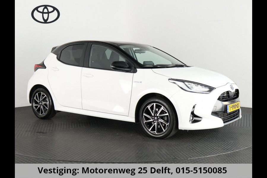 Toyota Yaris 1.5 HYBRID DYNAMIC-PACK BI-TONE AUTOMAAT BIJNA 2021. NAVI.CAMERA.LMV.CRUISE GARANTIE TOT 10-2030