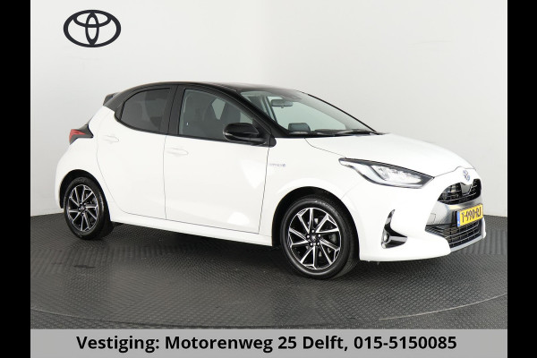 Toyota Yaris 1.5 HYBRID DYNAMIC-PACK BI-TONE AUTOMAAT BIJNA 2021. NAVI.CAMERA.LMV.CRUISE GARANTIE TOT 10-2030