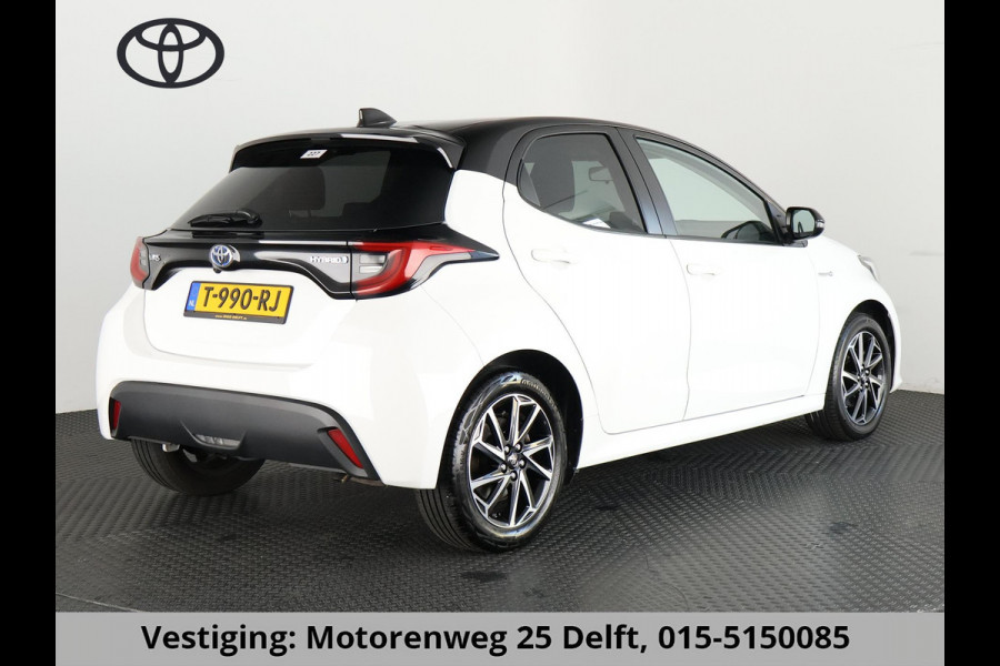 Toyota Yaris 1.5 HYBRID DYNAMIC-PACK BI-TONE AUTOMAAT BIJNA 2021. NAVI.CAMERA.LMV.CRUISE GARANTIE TOT 10-2030