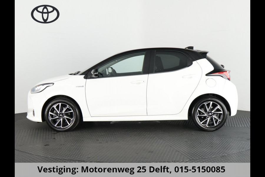 Toyota Yaris 1.5 HYBRID DYNAMIC-PACK BI-TONE AUTOMAAT BIJNA 2021. NAVI.CAMERA.LMV.CRUISE GARANTIE TOT 10-2030
