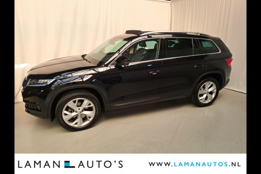 Škoda Kodiaq 1.5 TSI 150pk DSG Limited Business Edition 7P Aut. | Panorama Open dak Leder/Alcantara CarPlay Trekhaak Canton ECC Navi LED ACC