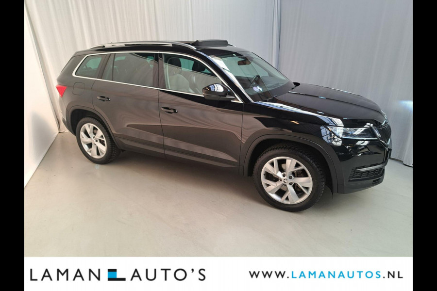 Škoda Kodiaq 1.5 TSI 150pk DSG Limited Business Edition 7P Aut. | Panorama Open dak Leder/Alcantara CarPlay Trekhaak Canton ECC Navi LED ACC