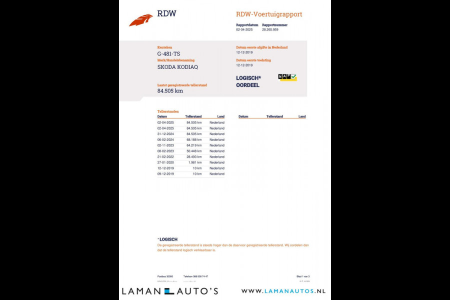 Škoda Kodiaq 1.5 TSI 150pk DSG Limited Business Edition 7P Aut. | Panorama Open dak Leder/Alcantara CarPlay Trekhaak Canton ECC Navi LED ACC