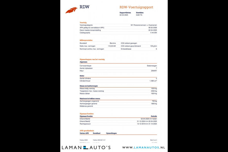Škoda Kodiaq 1.5 TSI 150pk DSG Limited Business Edition 7P Aut. | Panorama Open dak Leder/Alcantara CarPlay Trekhaak Canton ECC Navi LED ACC